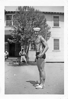 Military Training, Training Center, Vintage Photographs, Mens Swimwear, Vintage Men