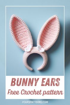 the bunny ears crochet pattern is easy to make