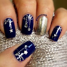 Instagram photo by capitalpolish #nail #nails #nailart Nails Sparkly, New Years Nails, Winter Nail Art, New Year's Nails, Xmas Nails, Christmas Nail Art, Nail Art Inspiration, Nail Polishes