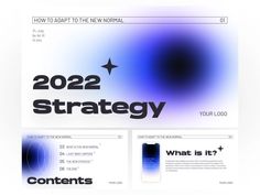 a website page with the words, 2012 strategy and what is it?