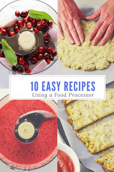 10 easy recipes using a food processor to make delicious desserts or appetizers