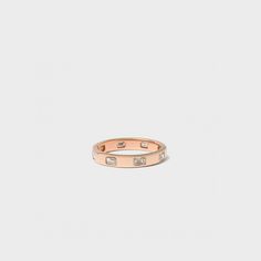 This band is perfect to pair with your engagement ring, add to a stack, or let it sparkle on its own! Vs Clarity Round Band Promise Ring, Modern Diamond Stackable Bands, Luxury Everyday Half Eternity Rings, Luxury Stackable Round Band Rings For Everyday, Modern Stackable Diamond Bands, Luxury Adjustable Stackable Diamond Ring, Classic Stackable Rose Gold Diamond Ring, Rose Gold Diamond Round Band, Rose Gold Diamond Round Cut Bands