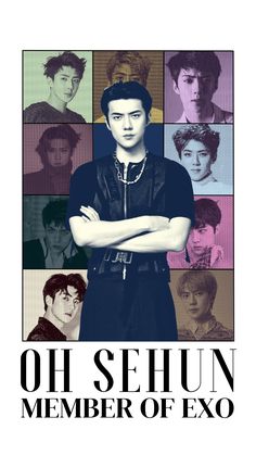 the poster for sehun member of exo