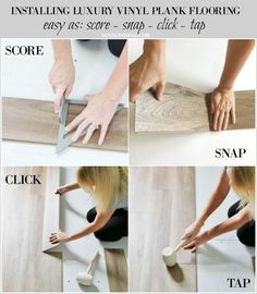 how to install vinyl plank flooring with step - by - step instructions and pictures