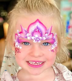 Elsa Crown Face Paint, Face Paint Crown, Princess Crown Face Paint, Face Painting Princess, Elsa Face Paint, Crown Face Paint, Princess Face Paint, Disney Face Painting