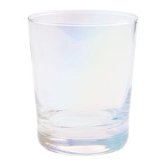 a clear glass filled with water on a white background