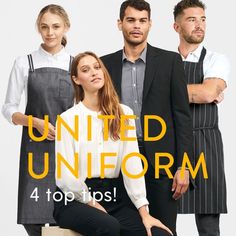 Read our top tips for creating a united uniform look between your different departments | Uniform ideas | Uniform design inspiration | Hospitality branding | Hospitality Design | Restaurant Design | Hotel Design Ideas Hotel Design Ideas, Hospitality Branding, Modern Uniform, Uniformed Services, Uniform Ideas, Design Restaurant, Design Hotel