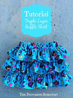 the stitching scientist ruffle skirt sewing pattern