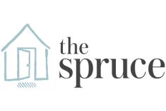 the spruce logo is shown on a white background