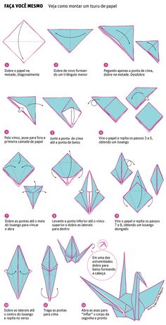 how to make an origami bird that looks like it is flying in the sky