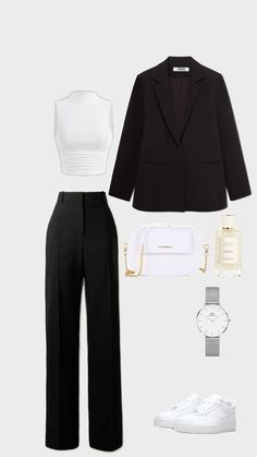 Chic Outfits Edgy, Job Clothes, Cute Work Outfits, Modesty Outfits, Winter Fashion Outfits Casual, Everyday Fashion Outfits, Casual Day Outfits, Classy Work Outfits, Looks Black