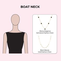 Jewelry For Boat Neck Dress, Boat Neck Wedding Dress Hairstyle, Boat Neckline Pattern, Boat Neck Necklace, Fashion Etiquette, Neckline Guide, Boat Neckline Dress, Body Progress, Boat Neck Wedding Dress