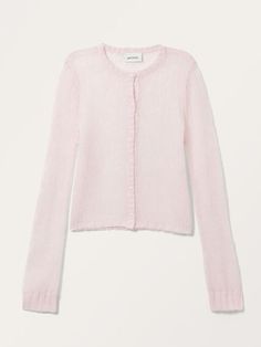 Cute Clothes Pink, Soft Pink Cardigan, Pink Cardigan Outfit, Knit Sweater Pink, Stockholm Stil, Light Pink Cardigan, Mode Zara, Cardigan Pink, Long Sleeve Knitted Cardigan