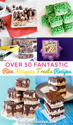 over 50 fantastic rice krispies treats recipes