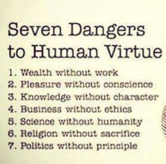 seven dangers to human virtuales