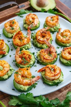 an instagram with shrimp and avocado on it