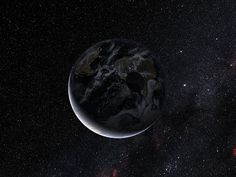 an artist's rendering of the earth in space