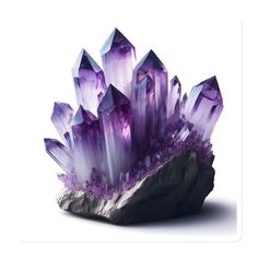 an amethorate with purple crystals on it