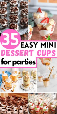 25 easy mini dessert cups for parties