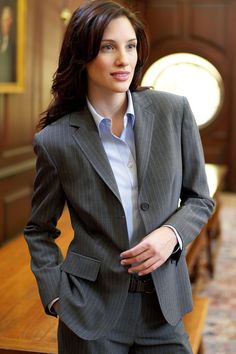 Suits For Women Stripes, Pinstripe Suit Women, Girl Tuxedo, College Formal, Women Lawyer, Women Wearing Ties, Executive Woman, Woman In Suit, Womens Outfit