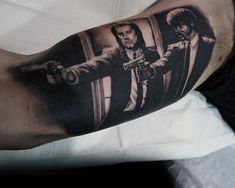 Fiction Tattoo, Pulp Fiction Tattoo, Film Pulp Fiction, Tattoo Quotes For Men, Small Forearm Tattoos, Watercolor Tattoo Flower, Tattoo Designs For Men