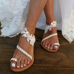 Wedding Shoes Open Toe, Ballet High Heels, Country Shoes, Elegant Flats, Roman Sandals, Orange Shoes, Womens Sandals Summer, Summer Lace, Wedding Sandals