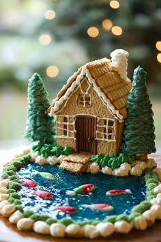 29 Festive Gingerbread House Designs to Try This Holiday Season Extreme Gingerbread House Ideas, Gingerbread House Ideas Unique, Creative Gingerbread House Ideas Easy, Gingerbread House Themes, Christmas Gingerbread House Ideas, Gingerbread House Decorating Ideas, Fall Cakes Decorating, Gingerbread House Inspo, Traditional Gingerbread