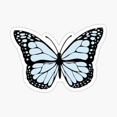 a blue butterfly with the words blue butterfly on it's back and bottom corner