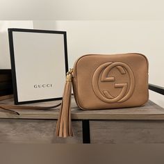 100% Authentic. Cute Soho Crossbody In Good Condition! Includes The Dust Bag And Box (Has Very Minor Marks Inside - See Pics) Soho, Gucci Bag, Dust Bag, Bag Lady, Gucci, Leather, Color