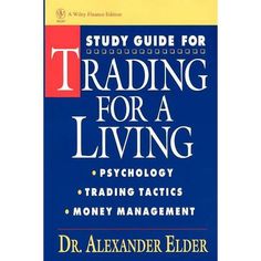 the book cover for trading for a living