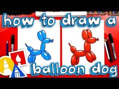 how to draw a balloon dog