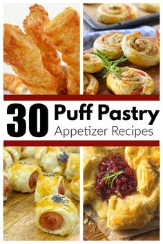 Puff pastry rolls, baked brie. Puff Pastry Cheese Straws, Puff Pastry Cheese, Crab Puffs, Puff Pastry Appetizers