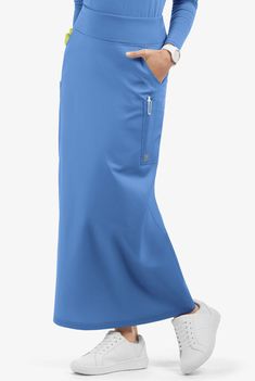 UA Butter-Soft STRETCH Women's Long Scrub Skirt, Nurse Scrub Skirts Scrub Skirt, Scrub Skirts, Yoga Skirt, 12 Hour Shifts, Scrubs Dress, Cute Scrubs, Scrubs Outfit, Uniform Advantage, Scrub Jackets