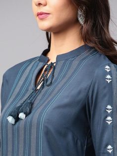 Collar Kurti Design, Dress Pattern Free, Color Kurti, Chudi Neck Designs, Chudidhar Neck Designs, Salwar Neck Designs, Indian Kurti Designs