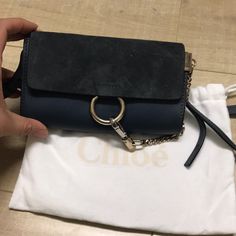 Used 3 Times Chloe Faye Bag Blue, Chloe Bag, Chloe Faye, Small Shoulder Bag, Chloe, Bag Lady, Shoulder Bag, Blue, Women Shopping