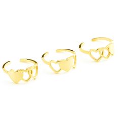 PRICES MAY VARY. 💛Three heart rings set, best friend ring for 3, best friend gifts, friendship ring, 3 sister ring. 💛Material: Stainless steel,that is nickel free, lead free and hypoallergenic. 💛These Dainty Rings are adjustable and flexible enough with a gentle squeeze or slight spreading to adjust, it fits most finger sizes. 💛Sister rings sweet gift for sisters or best friends makes your relationship closer together. 💛Each set come with a beautiful velvet bag,ready for giving. Sister ring Sister Ring, Best Friend Ring, Sister Rings, Friend Rings, Jewellery Holder, Friendship Ring, Heart Rings, Dainty Rings, Sister Bracelet