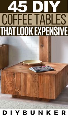 coffee tables that look expensive and cost less than they are made out of pallets