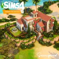 the sims 4 house is shown in this image