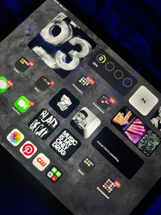 an iphone with many different stickers on it