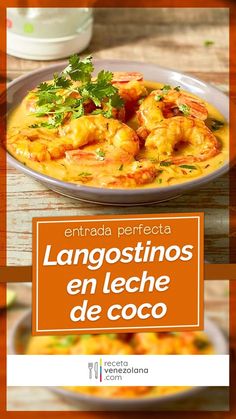 an advertisement for a restaurant called largostino's en leche de coco