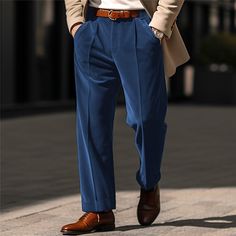 Season:Spring   Fall; Fabric:Polyester; Gender:Men's; Style:Chic  Modern,Casual,Fashion; Occasion:Holiday,Daily,Business; Fit Type:Regular Fit; Function:Comfort; Waistline:Mid Waist; Pattern:Plain; Design:Front Pocket,Straight Leg; Pants Type:Dress Pants,Trousers,Casual Pants,Velvet Pants; Fly Type:Button; Front page:FF; Listing Date:09/25/2023; Hips:; Length:; Waist: Velvet Trousers Outfit Men, Solid Color Dress Pants For Business Casual In Fall, Business Casual Solid Color Trousers, Solid Color Trousers For Business Casual, Wine Colored Pants, Womens Basic Tops, Men's Dress Pants, Mens Outdoor Jackets, Trousers Casual