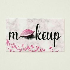 Makeup Logo Design, Makeup Illustration, Makeup Business, Beauty Business Cards, Glitter Pictures, Nail Salon Decor, Floral Business Cards, Makeup Artist Logo