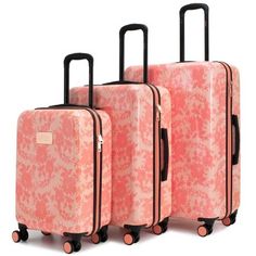 Luggage Sets Cute, Hard Sided Luggage, Pink Luggage, Cute Suitcases, Cute Luggage, Stylish Luggage, Hardside Spinner Luggage