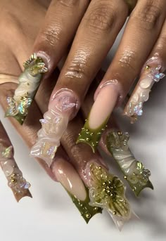 Sza Nails Idea, Island Nails, Hippie Nails