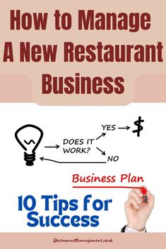 how to manage a new restaurant business - 10 tips for success in the small business world