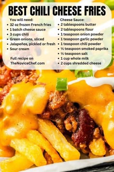 the best chili cheese fries recipe