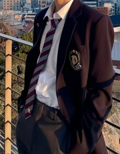 Male Student Aesthetic, Uniform Aesthetic Boy, Varsity Jacket Outfit Aesthetic, Uniform Dark Academia, Dark Academia Uniform, School Uniform Men, Aiden Core, School Uniforms Boys, Catholic School Uniforms