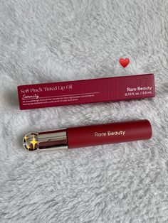 Rare Beauty Soft pinch tinted lip oil: Serenity Lip Tint Rare Beauty, Rare Beauty Gloss, Rare Lip Oil, Rare Beauty Lip Tint, Rare Beauty Lip Oil Aesthetic, Rare Beauty Lip Oil Serenity