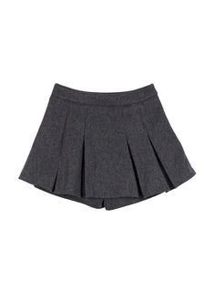 solid-pleated-mini-skirt-cn416 / Dark gray Last Child, Fitted Cardigan, Pleated Mini Skirt, Mens Outerwear, Chic Woman, Pleated Skirt, Solid Black, Dark Gray, Party Wear