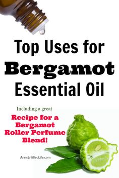 Top Uses for Bergamot Essential Oil. Bergamot has a wonderful and distinct citrus scent. Bergamot may best be described as uplifting, assuring and a restoring oil. Bergamot blends very well with Ylang Ylang, Lavender, Patchouli, and White Fir. Here are the Here are some of the top uses of Bergamot Essential Oil, along with a wonderful roller ball perfume blend formula for you to try! Bergamot Roller Blends, Bergamot Essential Oil Benefits, Doterra Bergamot, Bergamot Essential Oil Uses, Roller Perfume, Oils Benefits, Petitgrain Essential Oil, White Fir, Floral Essential Oils